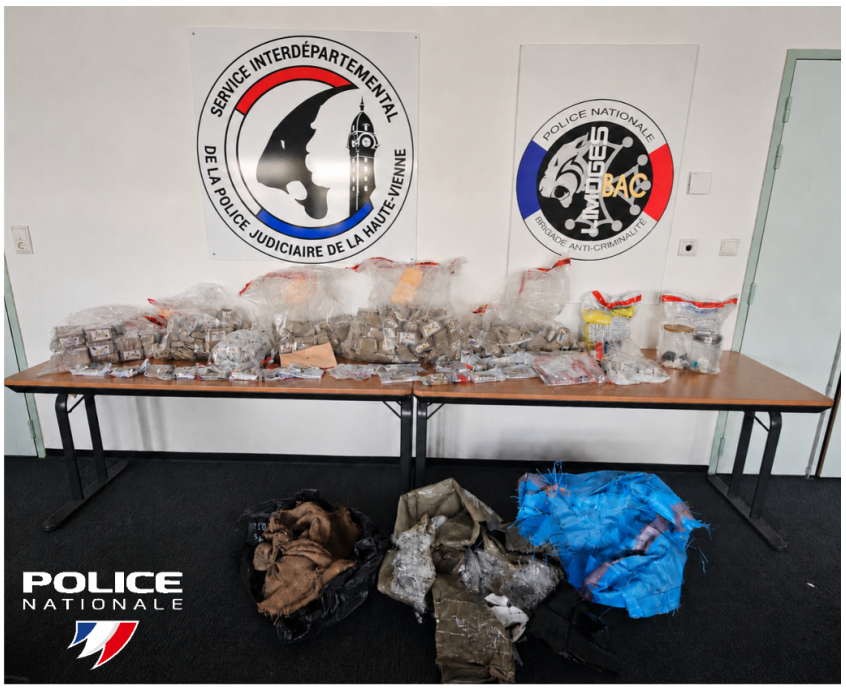 Opération de lutte contre le narcotrafic à Panazol