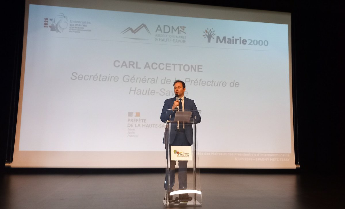 Présence des représentants de la préfecture à l'Université des maires et des président(e)s d'interco de Haute-Savoie