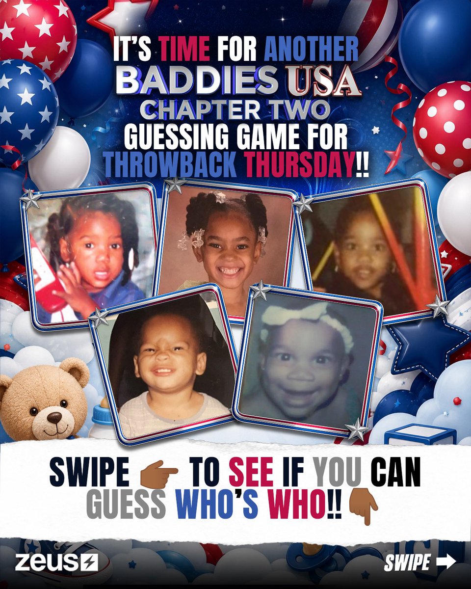 Awwww!!! 🥰👶🏽 It’s #ThrowBackThursday and the #BaddiesUSAChapterTWO BABIES have taken over the FEED!! 🔥 Swipe right to check out the THROWBACK PHOTOS & see how many BADDIES you can GUESS CORRECTLY!! 🤔 Comment your ANSWERS below 👇🏾💕📸