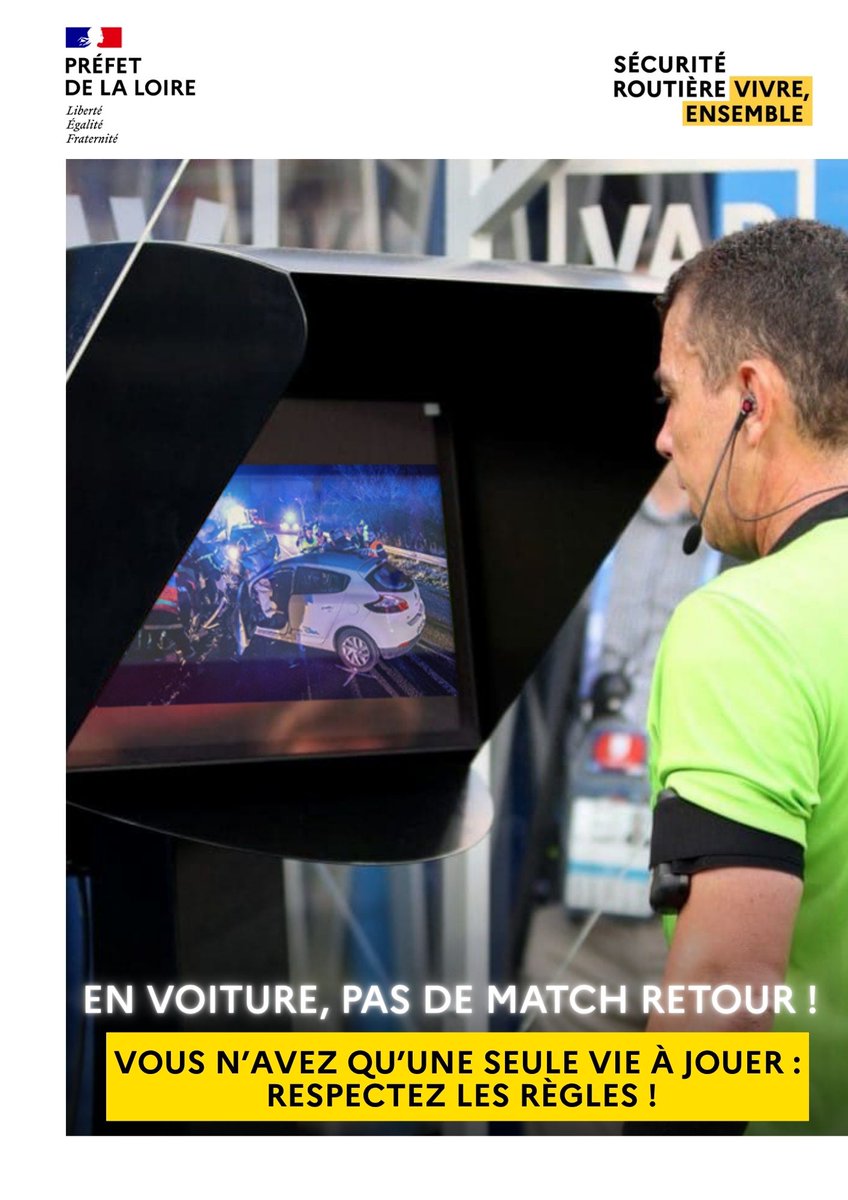 Campagne de sensibilisation à la sécurité routière à l'occasion de la Coupe du monde 2026 en Loire