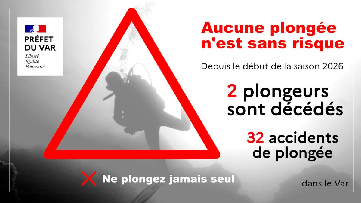 Accidents de plongée dans le Var