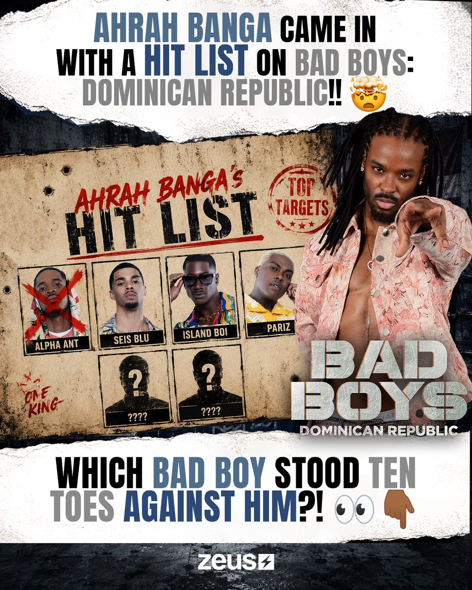 😮‍💨 #AhrahBanga didn’t waste a SECOND crossing names off his HIT LIST when he arrived on #BadBoysDominicanRepublic!! 🤯