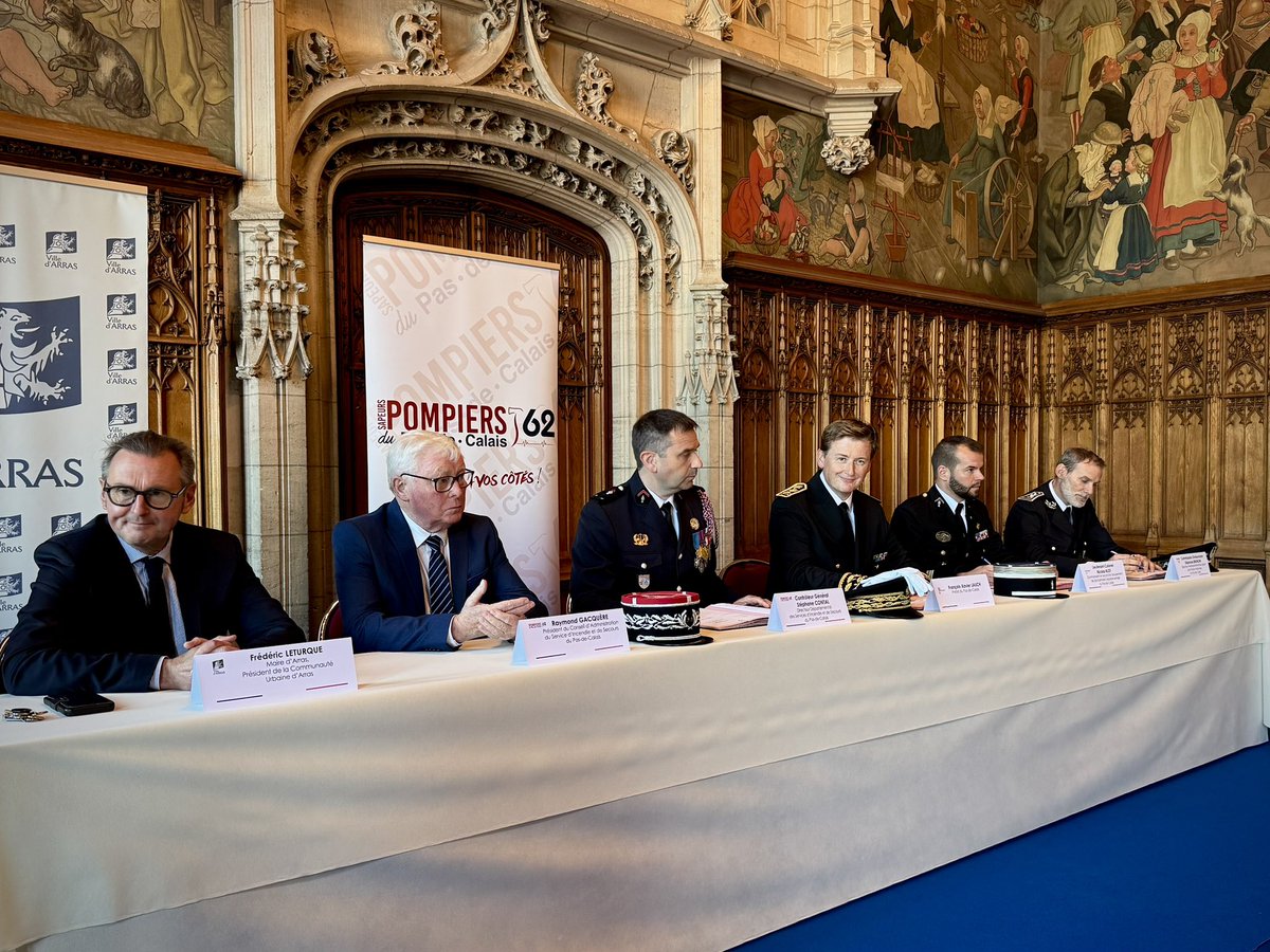 Signature protocole prévention agressions sapeurs-pompiers Pas-de-Calais