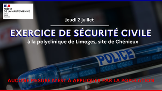 Exercice de sécurité civile à la polyclinique Chénieux Limoges
