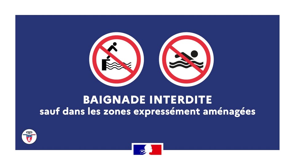 Interdiction de baignade dans les zones non référencées en Seine-et-Marne