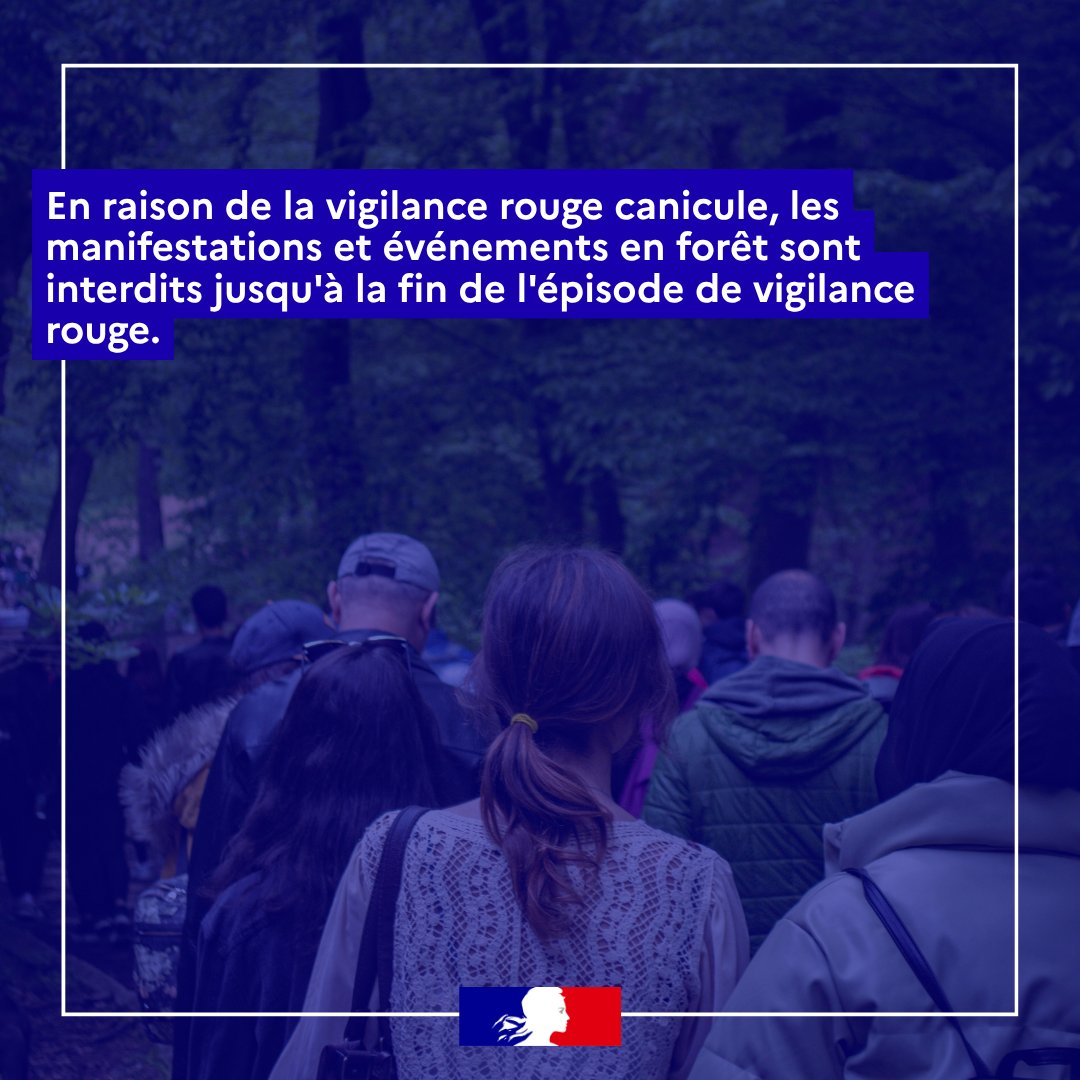 Interdiction des manifestations dans les bois et forêts de l'Essonne pendant la vigilance rouge canicule