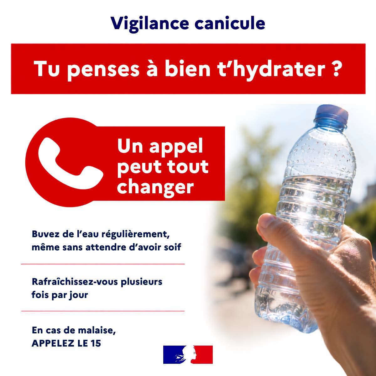 Appel à la vigilance canicule 2B