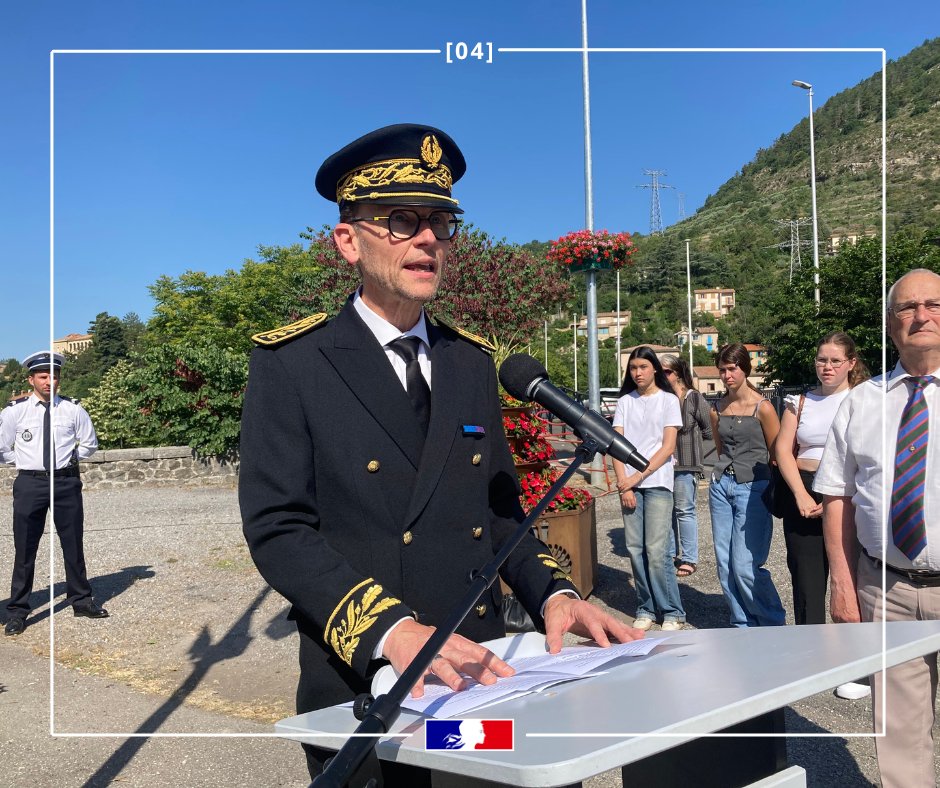 Cérémonie commémorative du 86e anniversaire de l'appel du général de Gaulle à Digne-les-Bains