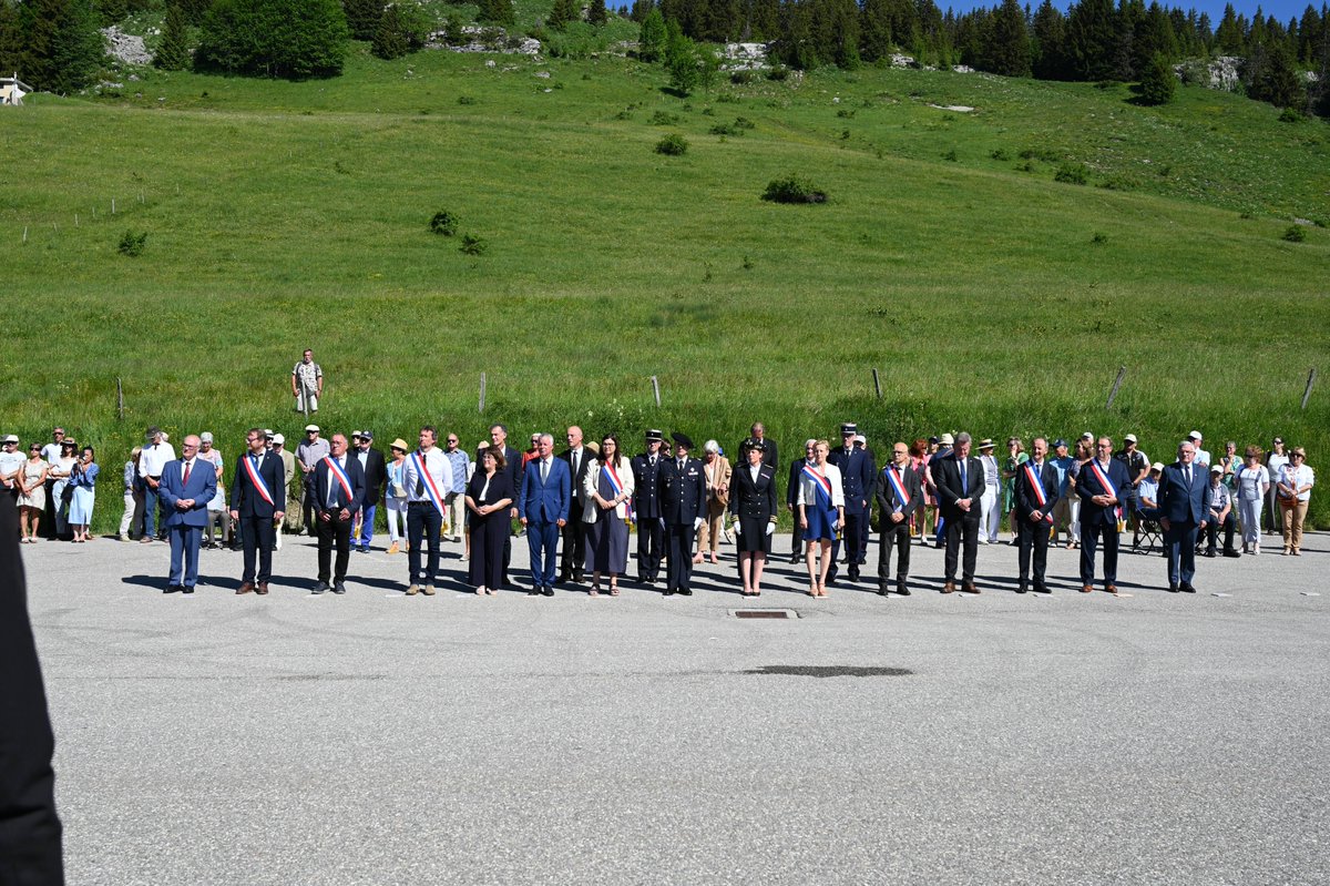 Cérémonie commémorative du 18 juin Plateau des Glières