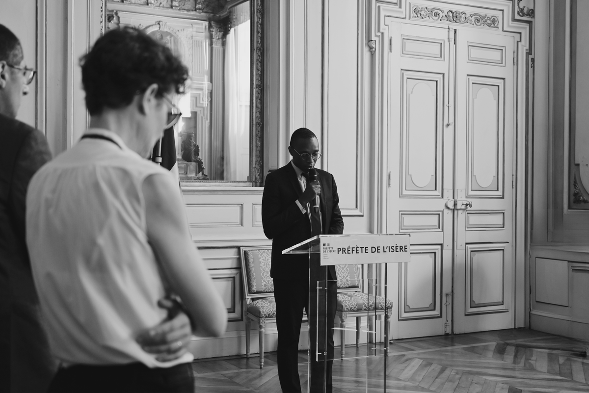 Hommage à l’adjudant Gwanaël Raffoux, Isère