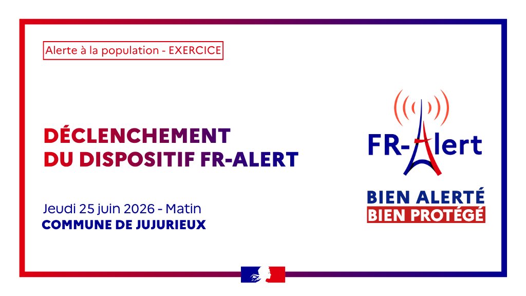 Exercice du dispositif FR-Alert à Jujurieux
