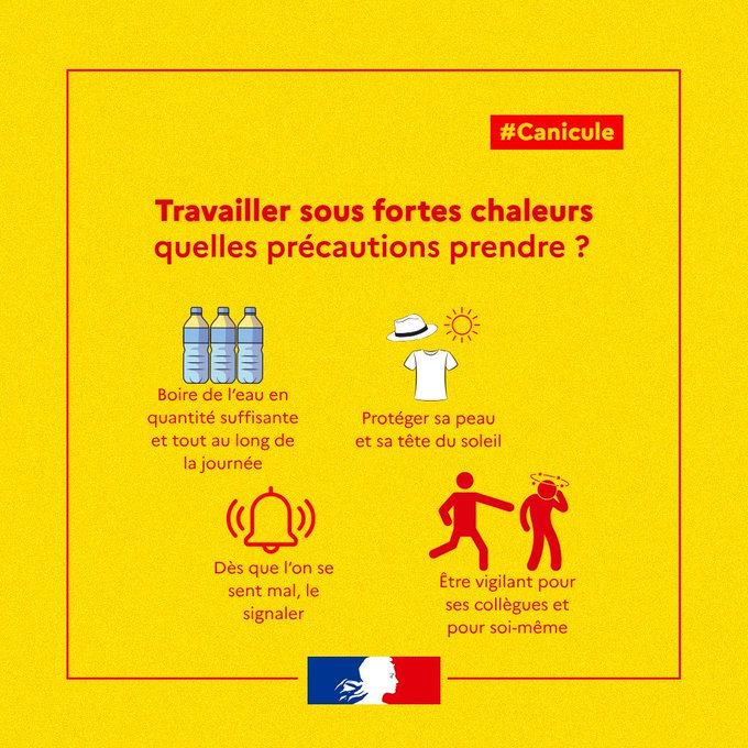 Mesures de protection des travailleurs face à la canicule dans l'Orne
