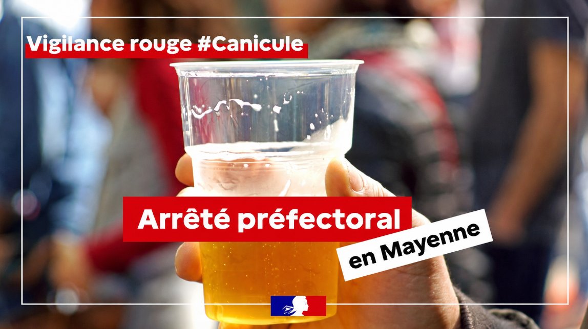 Interdiction de consommation d'alcool en public Mayenne