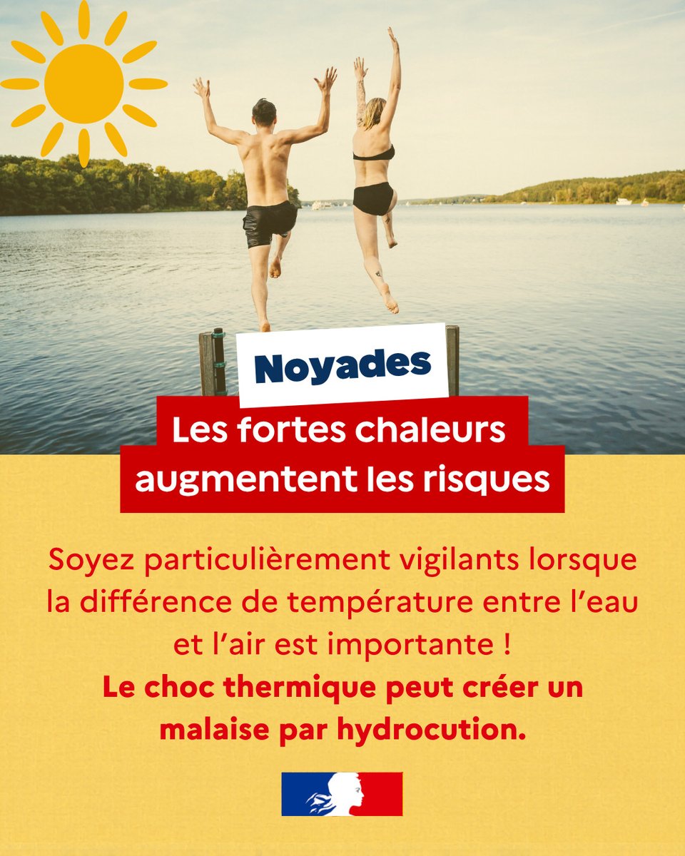 Conseils de sécurité baignade lac rivière Haute-Savoie