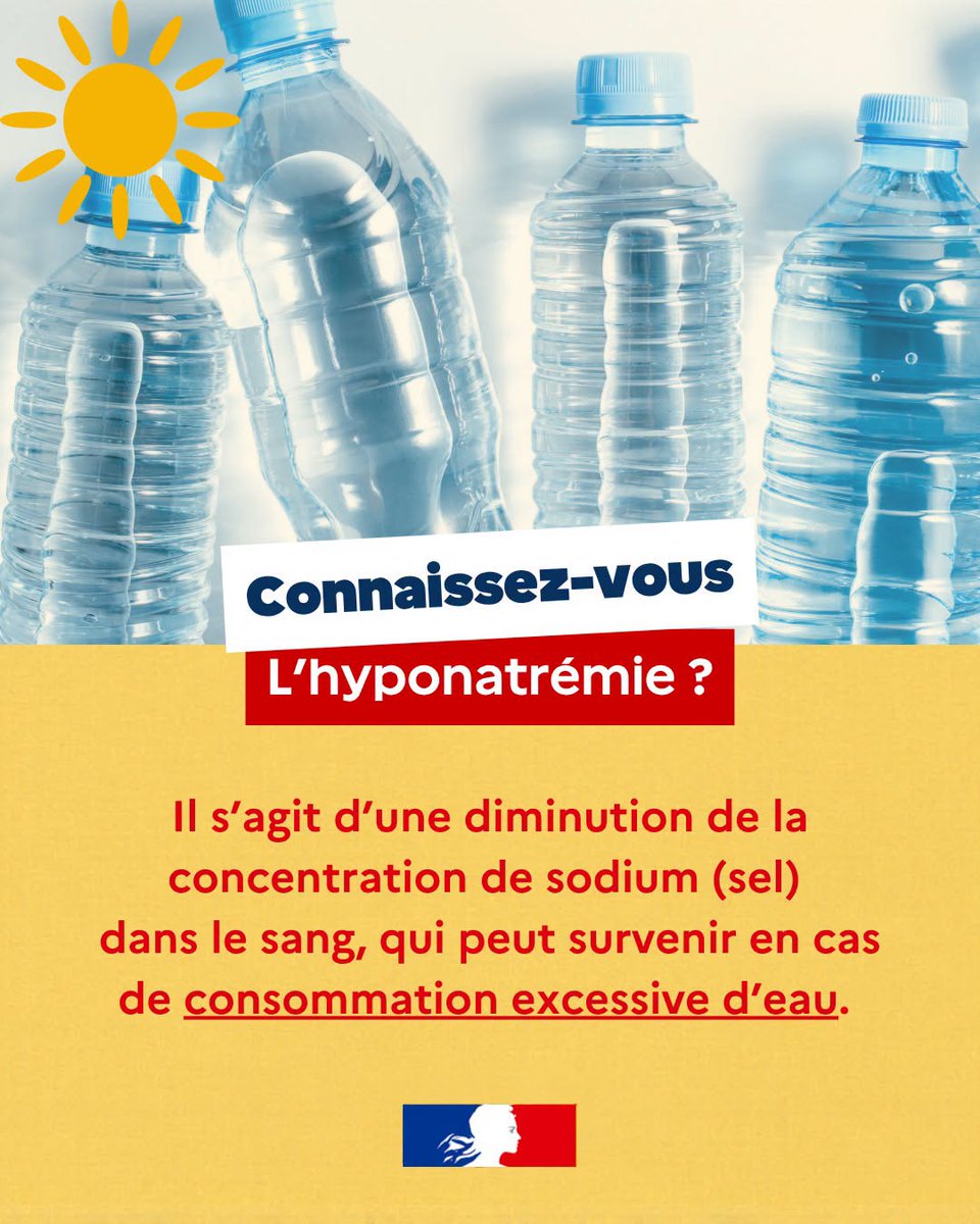Hyponatrémie et canicule