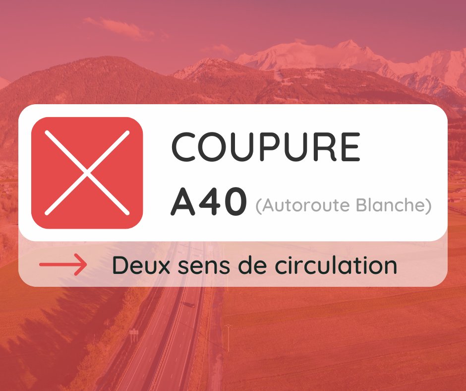 Fermeture du Tunnel du Vuache suite à un incendie