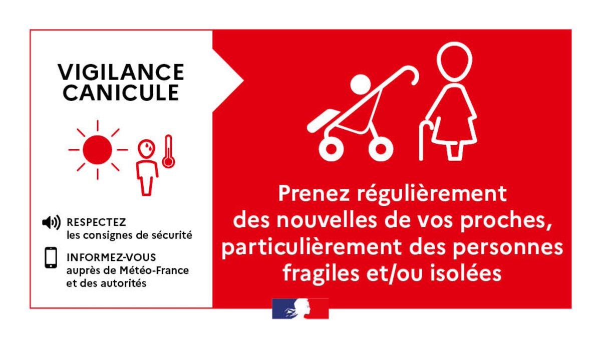 Canicule vigilance rouge X Préfecture 59