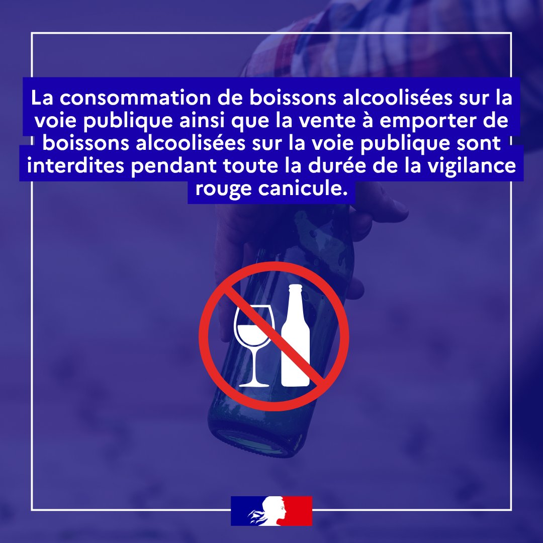 Interdiction de consommation d'alcool en public pendant la canicule en Essonne