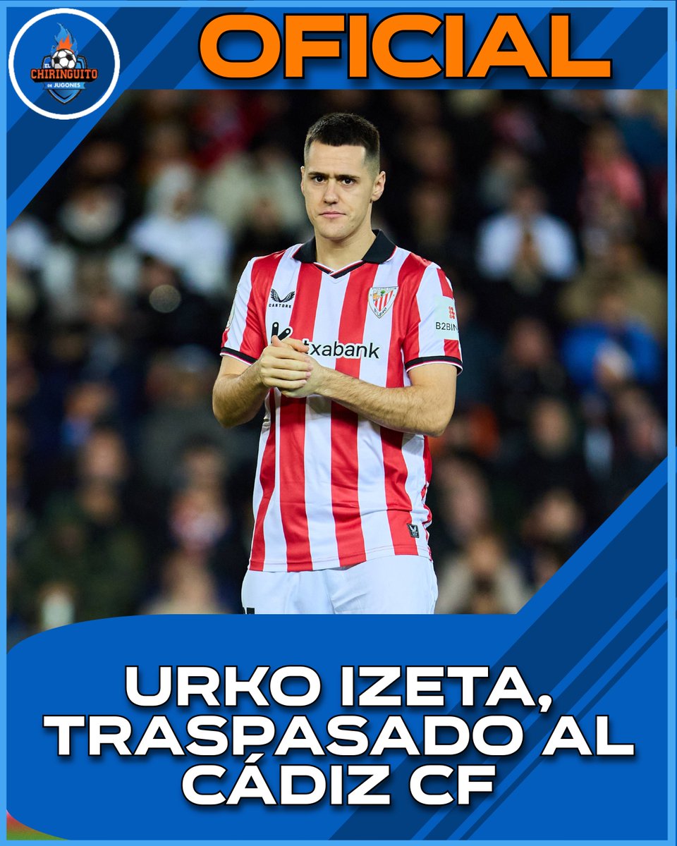 ÚLTIMA HORA El Athletic Club traspasa a Urko Izeta al Cádiz CF.