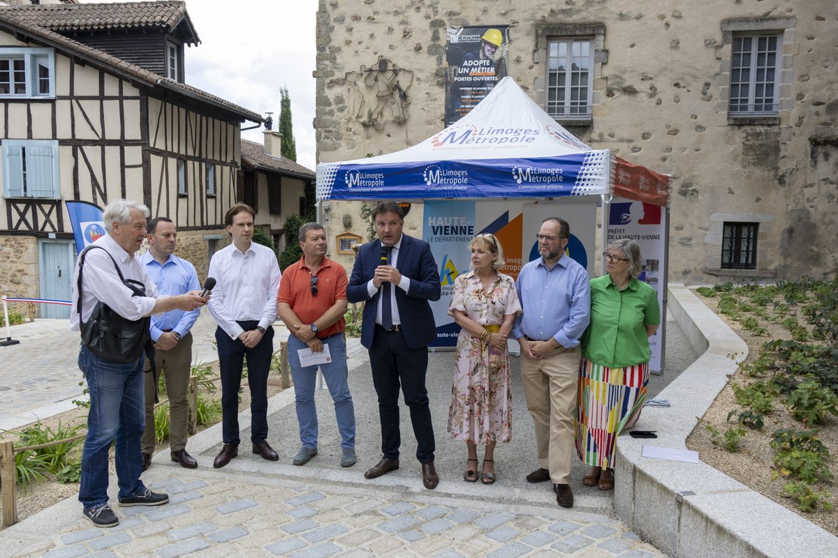 Inauguration des aménagements du boulevard de la Corderie Limoges