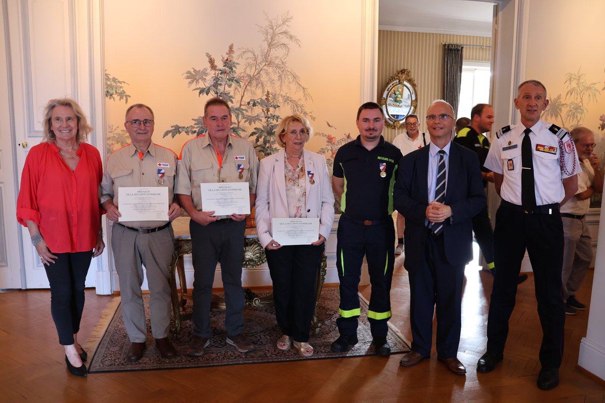 Remise de la médaille de la sécurité intérieure Haut-Rhin