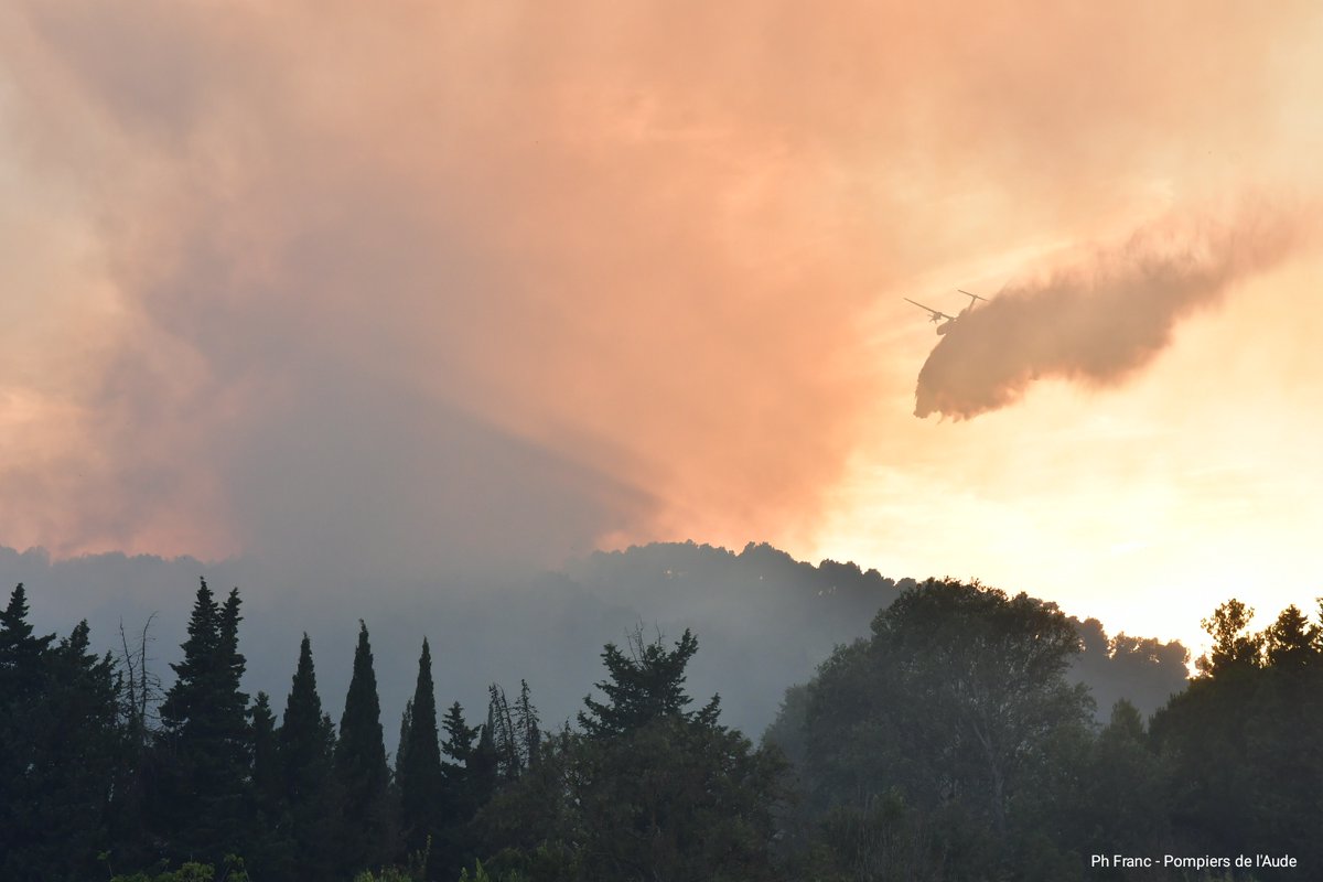 Incendie dans l'Aude