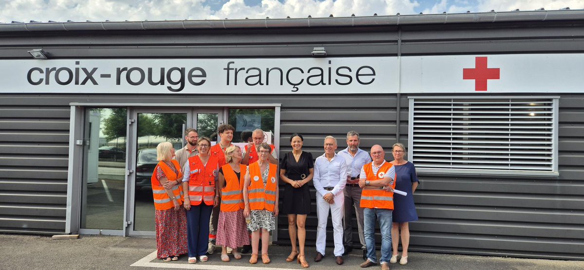 Visite de la préfète de la Mayenne à la Croix-Rouge Laval