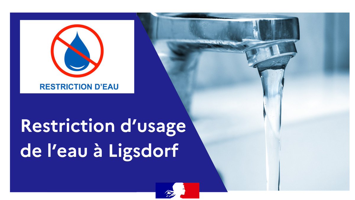 Restriction d’usage de l’eau potable à Ligsdorf
