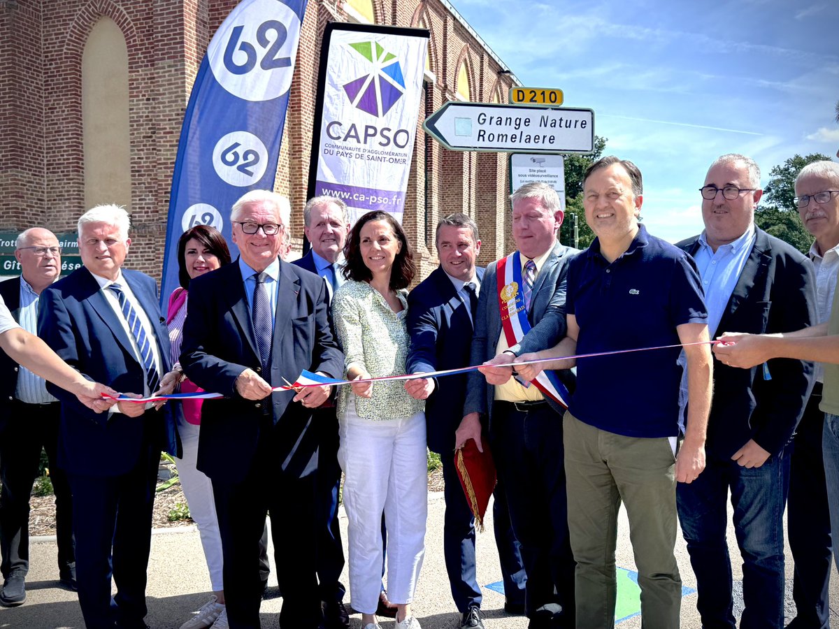 Inauguration des travaux d'aménagement de la RD209 Saint-Omer Clairmarais