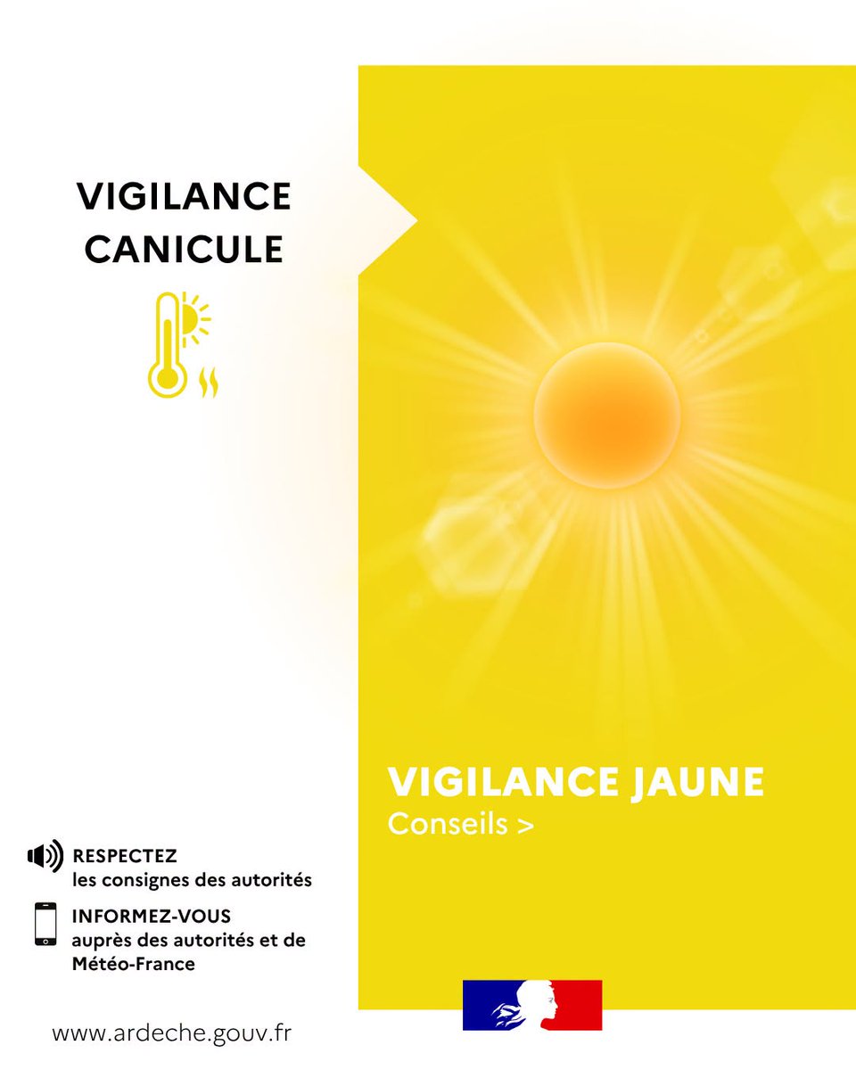 Vigilance canicule Ardèche