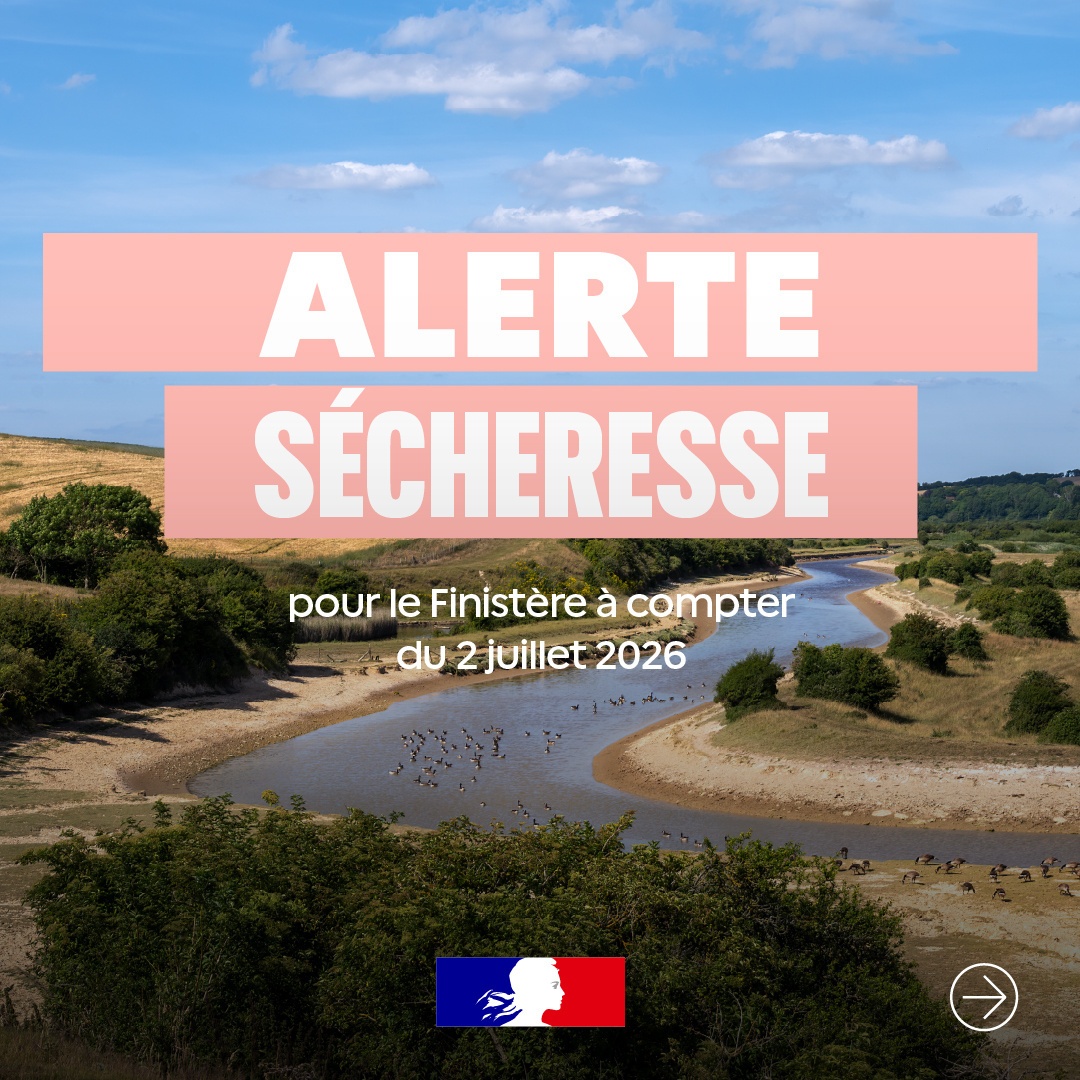 Alerte sécheresse Finistère