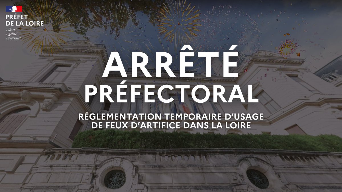 Interdiction des feux d'artifice en Loire