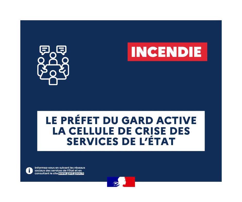 Incendie à Rochefort-du-Gard