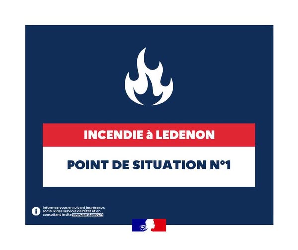 Incendie à Ledenon
