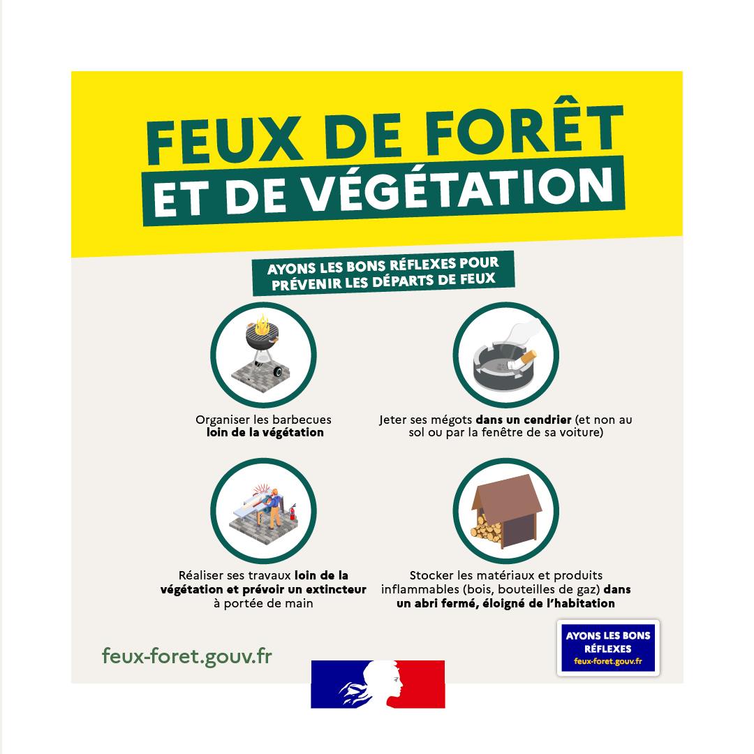Conseils de prévention contre les feux de forêt en période estivale