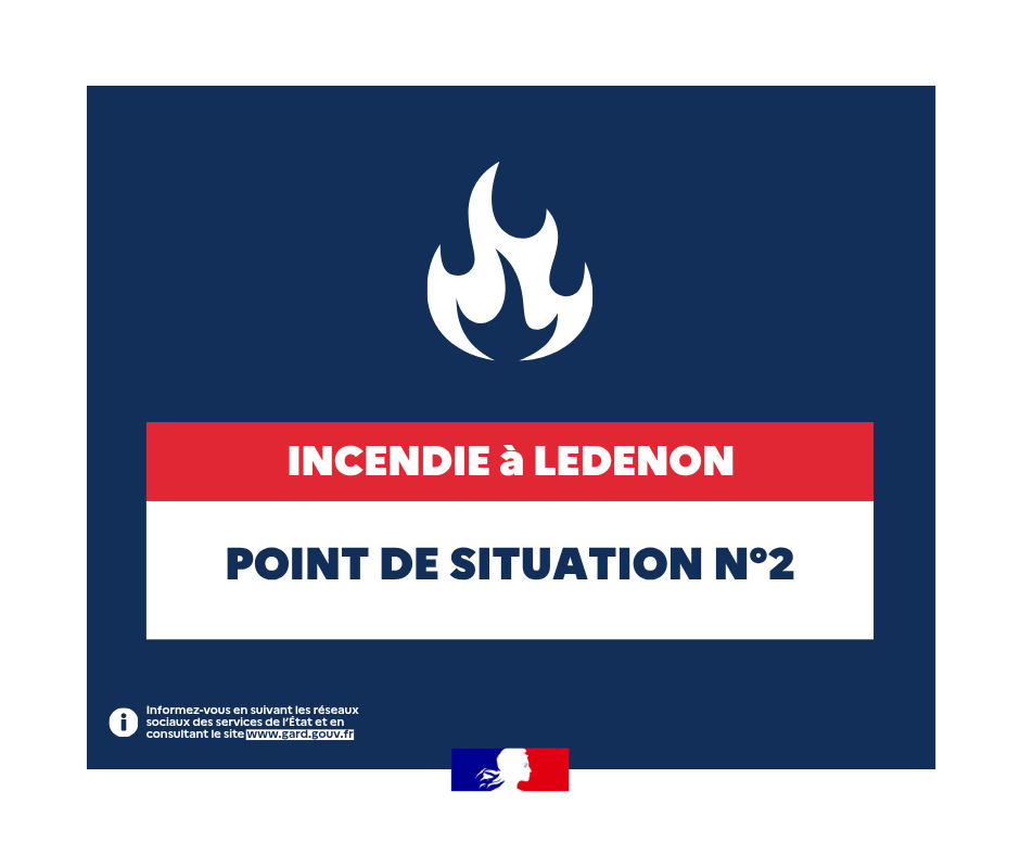 Incendie à Ledenon