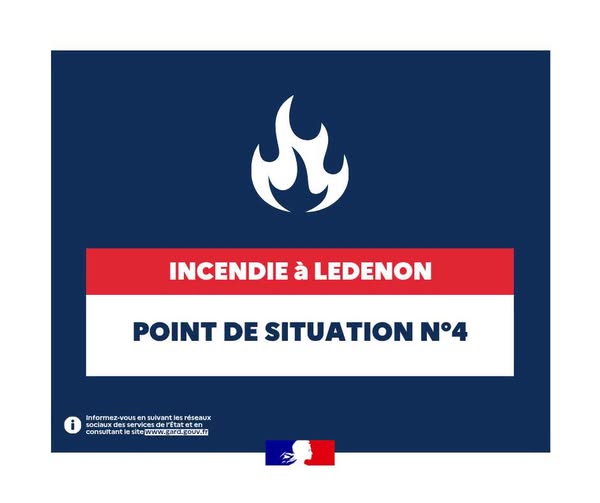 Incendie à Ledenon