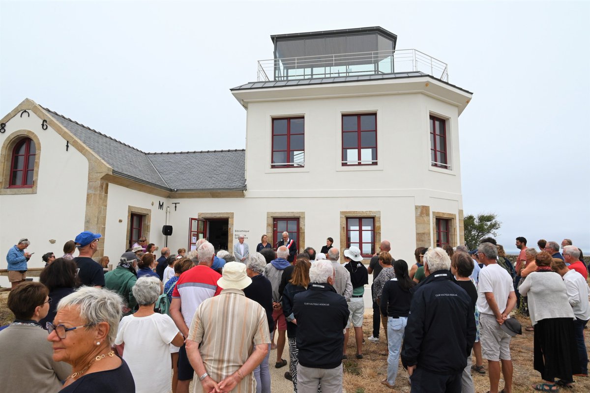 Inauguration du sémaphore et de la médiathèque sur l'île d'Hoëdic