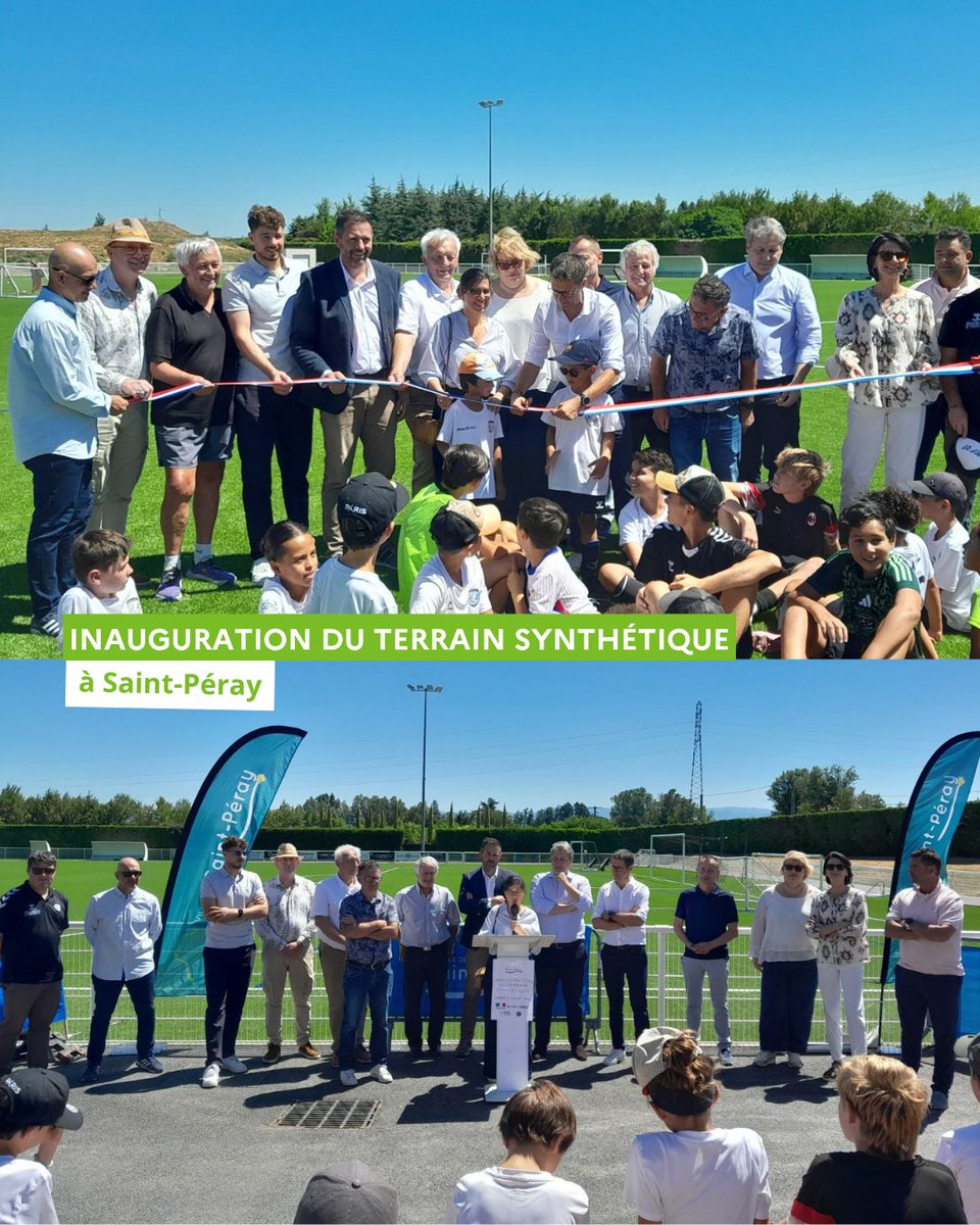 Inauguration d'un terrain synthétique à Saint-Péray