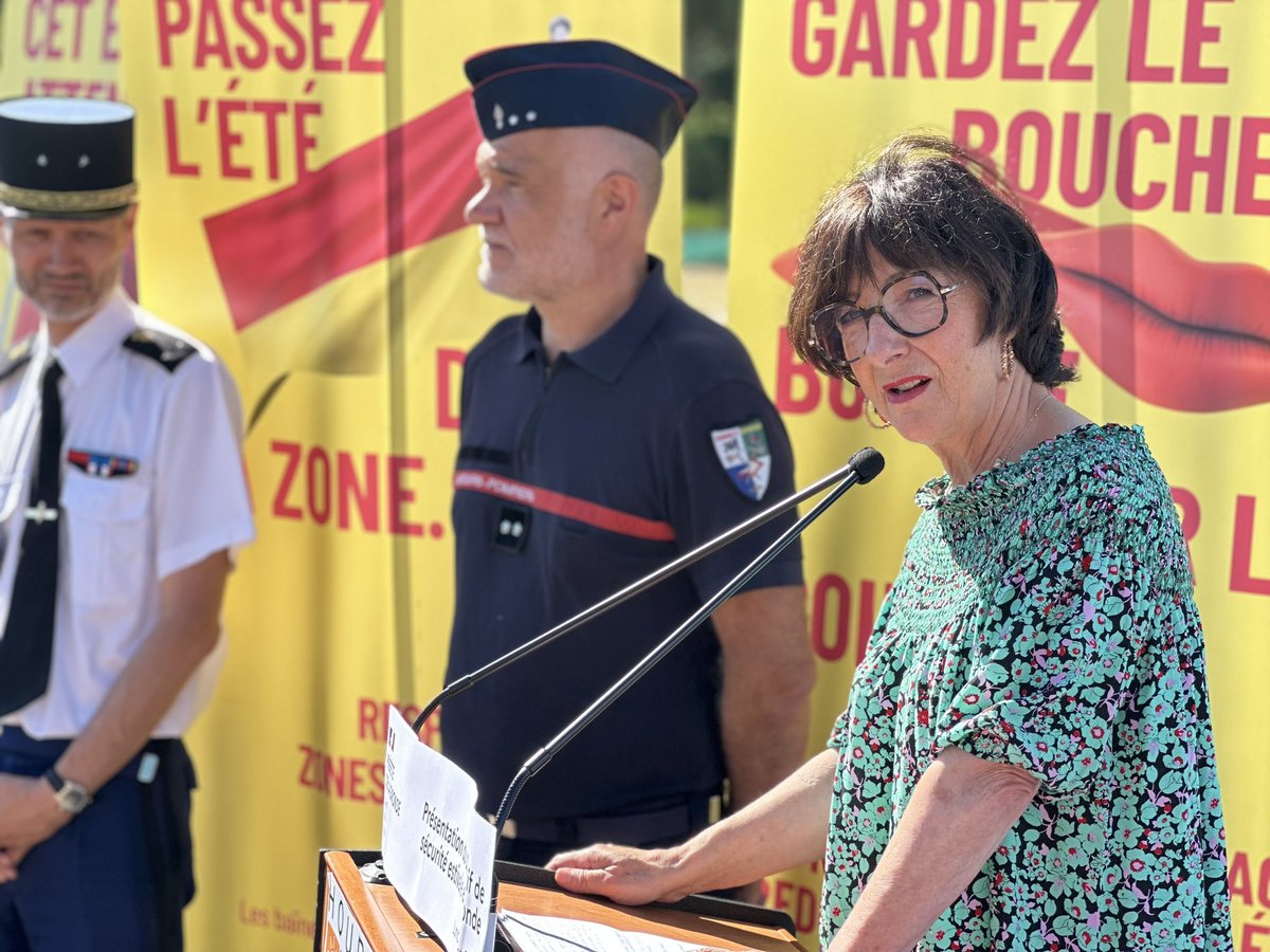 Présentation du dispositif de sécurité estivale en Gironde à Hourtin