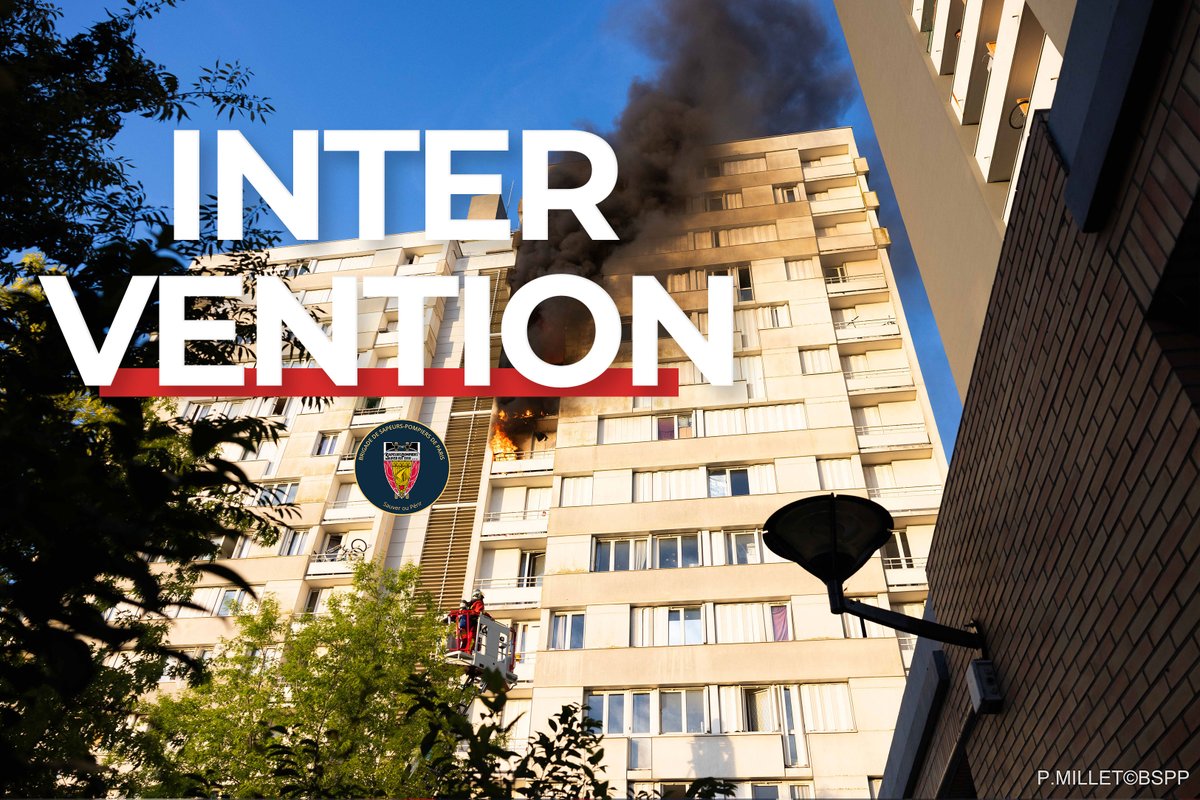 Incendie d'immeuble à Rueil-Malmaison