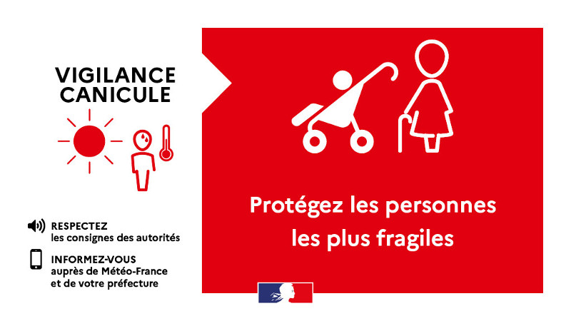 Vigilance canicule rouge en Mayenne jusqu'à 22 h