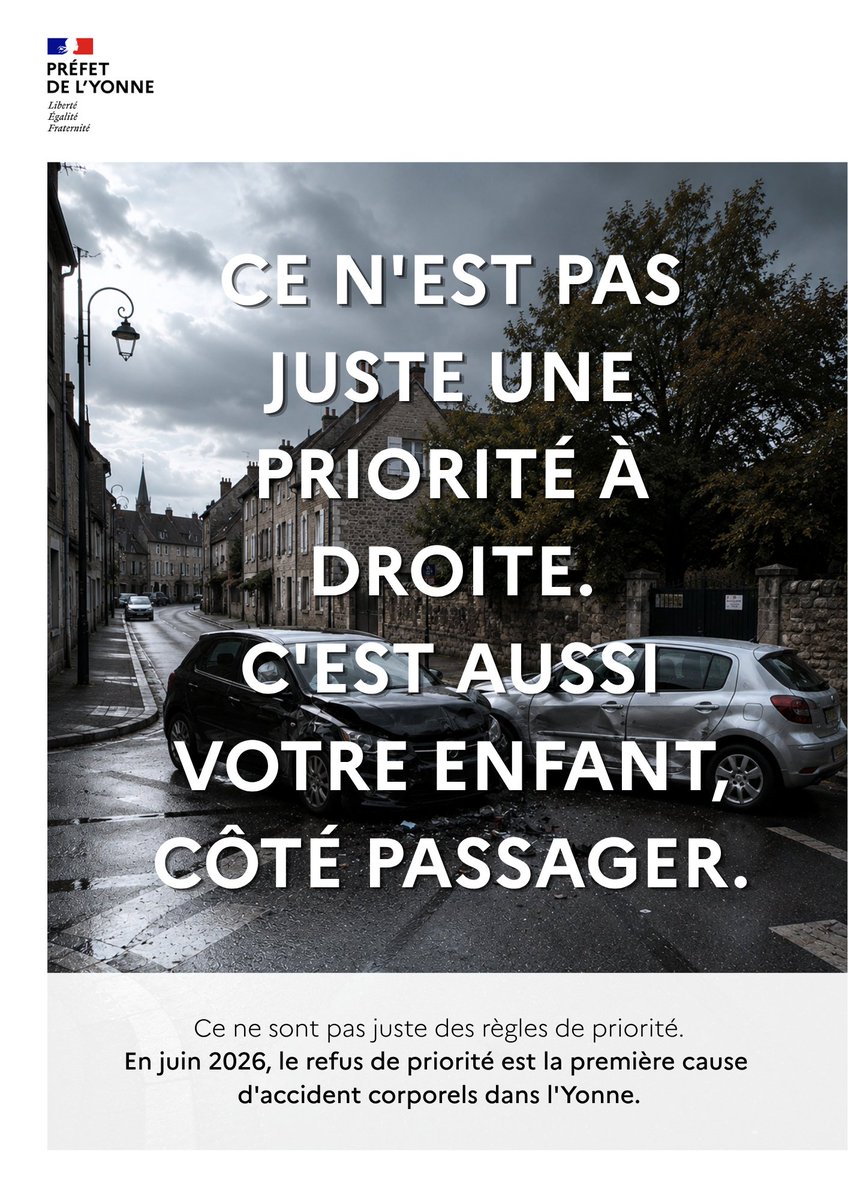 Non-respect des règles de priorité : première cause d'accidents en Yonne