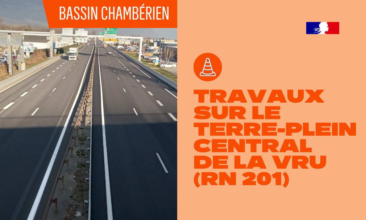 Travaux de sécurisation RN201 Bassin Chambérien