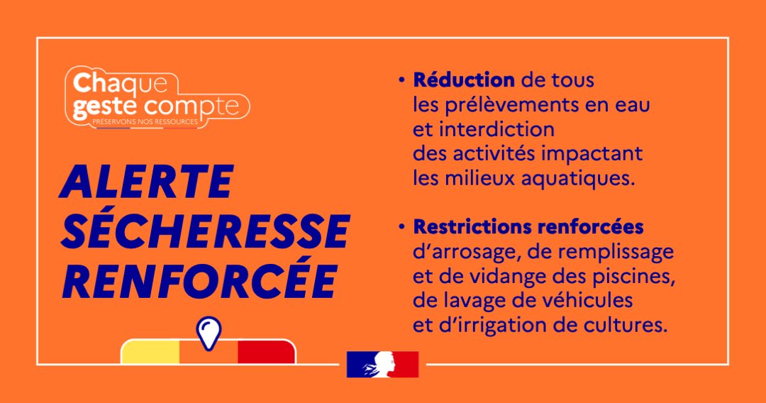 Alerte renforcée sécheresse Finistère