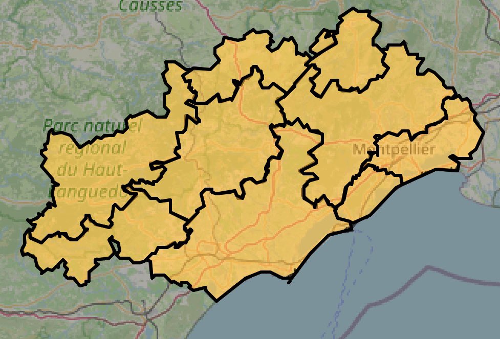 Risque incendie élevé dans l'Hérault