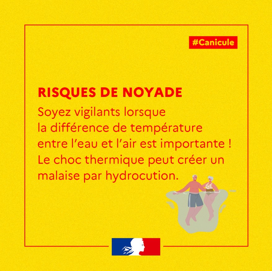 Prévention de l'hydrocution en période de canicule
