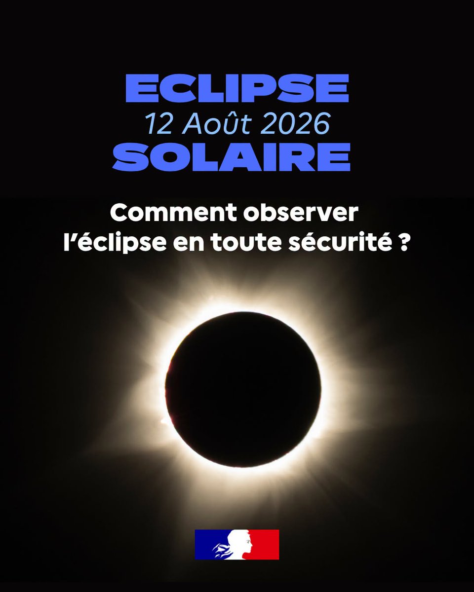 Éclipse solaire du 12 août 2026 : observation sécurisée