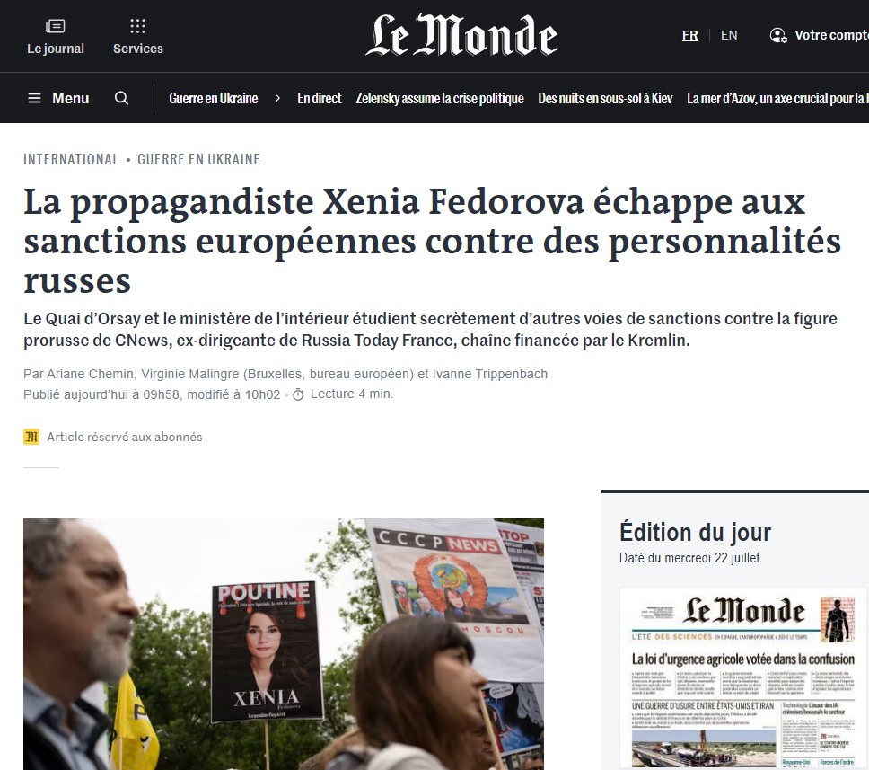 Le Monde cite mon cas dans un article en commettant plusieurs erreurs, ce qui est regrettable d'autant plus que j'ai répondu aux questions de @ArianeChemin il y a 10 jours. Ma victoire n'a rien à voir avec le vote électronique où je suis arrivé second alors que largement en tête du vote à l'urne. Plus sérieusement on aimerait connaître la position du journal sur la persécution des dissidents français par le régime d'Emmanuel Macron.