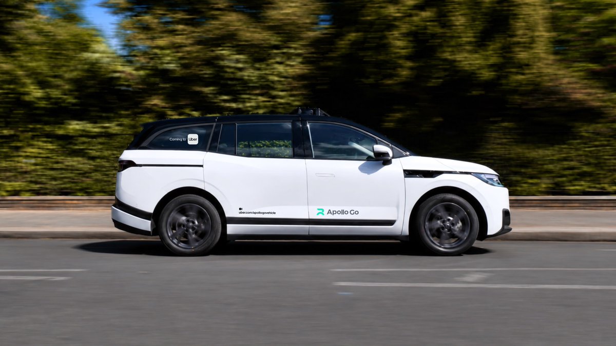 Original image: Baidu - Baidu: Morning, London Apollo Go's vehicles are on the road now, looki